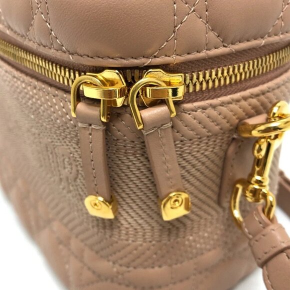 CHRISTIAN DIOR TRAVEL Small Bag Cannage Stitch 2WAY Shoulder Hand Bag Unused - Picture 7 of 16